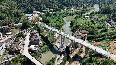 泉州白濑水利枢纽公路迁移工程横口大桥顺利贯通