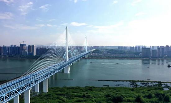 宜昌长江公铁大桥主塔承台完成首次浇筑 为后续施工奠定基础(图9)