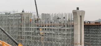 11月底义乌项目工地寒冬施工忙，各工点全面加速推进