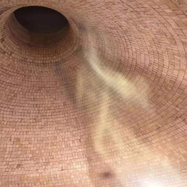 热风炉球顶施工完成