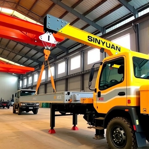 森源重工 森源重工12吨森源底盘起重机 起重机(图1)