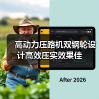 高动力压路机双钢轮设计高效压实效果佳（图4）