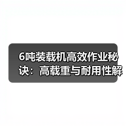 6吨装载机高效作业秘诀：高载重与耐用性解析（图4）