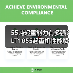 55吨起重能力有多强?LT1055起重机性能解析(图2) 55吨起重能力有多强?LT1055起重机性能解析(图2)