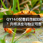 QY16D起重机性能如何？升降速度与稳定可靠性解析（图1）