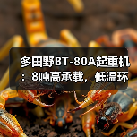 多田野BT-80A起重机:8吨高承载,低温环境高效作业(图3) 多田野BT-80A起重机:8吨高承载,低温环境高效作业(图3)