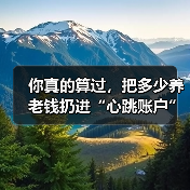 你真的算过,把多少养老钱扔进“心跳账户”才不后悔吗?(图1) 你真的算过,把多少养老钱扔进“心跳账户”才不后悔吗?(图1)
