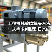 工程机械故障解决方法：从需求判断到日常维护完整指南