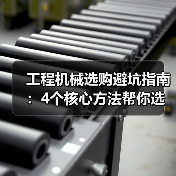 工程机械选购避坑指南：4个核心方法帮你选对挖掘机