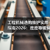 工程机械选购维护实用指南2026：度度导破解常见问题