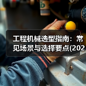 工程机械选型指南:常见场景与选择要点(2025版)(图4) 工程机械选型指南:常见场景与选择要点(2025版)(图4)