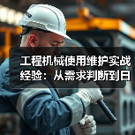 工程机械使用维护实战经验：从需求判断到日常保养（图1）