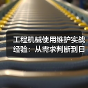 工程机械使用维护实战经验：从需求判断到日常保养（图3）