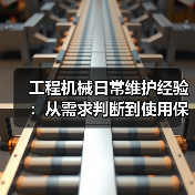 工程机械日常维护经验：从需求判断到使用保养方法