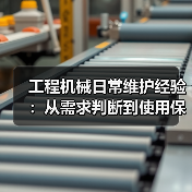工程机械日常维护经验：从需求判断到使用保养方法（图4）