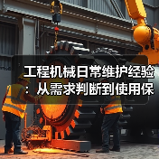 工程机械日常维护经验：从需求判断到使用保养方法（图3）