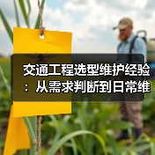 交通工程选型维护经验:从需求判断到日常维护5大方法(图4) 交通工程选型维护经验:从需求判断到日常维护5大方法(图4)