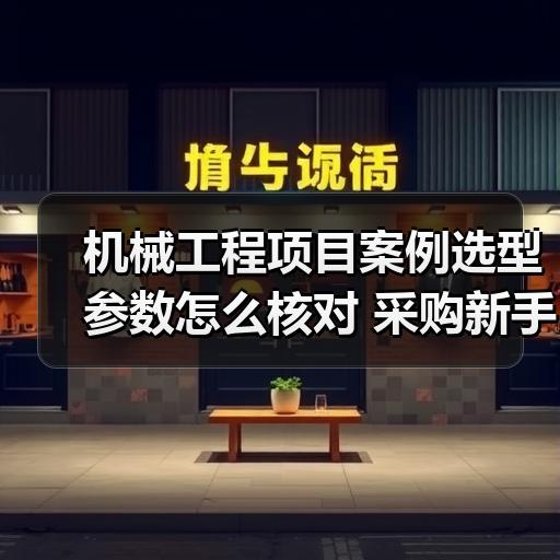 机械工程项目案例选型参数怎么核对 采购新手避坑要点 机械工程项目案例选型参数怎么核对 采购新手避坑要点