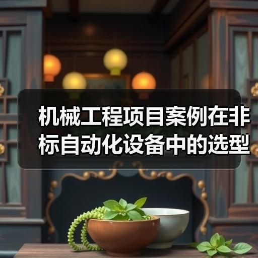 机械工程项目案例在非标自动化设备中的选型调试要点
