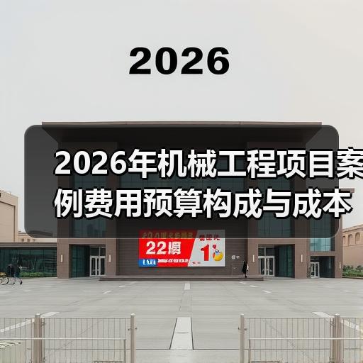 2026年机械工程项目案例费用预算构成与成本控制分析