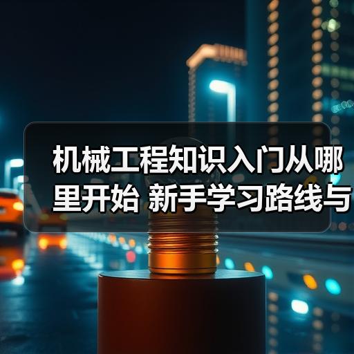 机械工程知识入门从哪里开始 新手学习路线与资料推荐